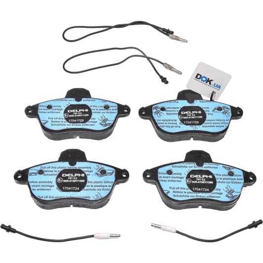 LP741 Delphi Тормозные колодки для Peugeot 605