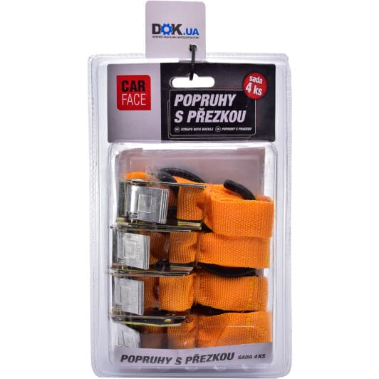 Комплект стяжных ремней Carface 1,8 м DOCF12229