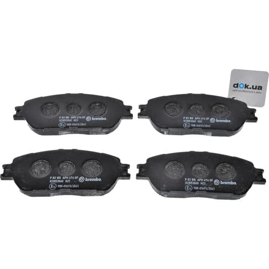 P 83 105 Brembo Гальмівні колодки