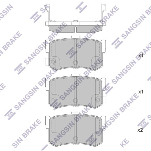 SP1074 Hi-Q Тормозные колодки