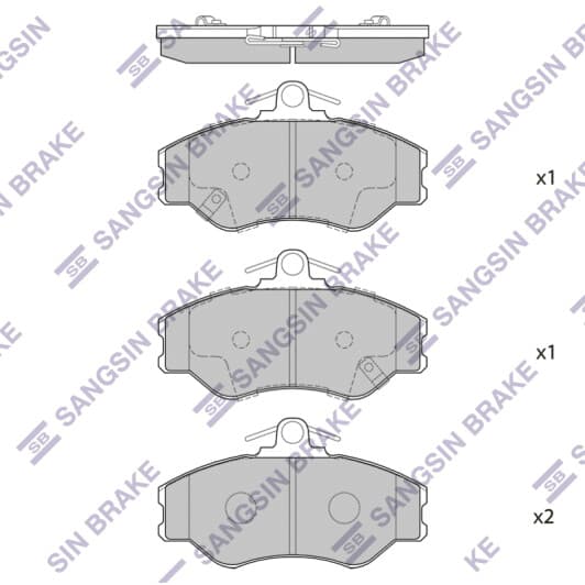 SP1072 Hi-Q Тормозные колодки