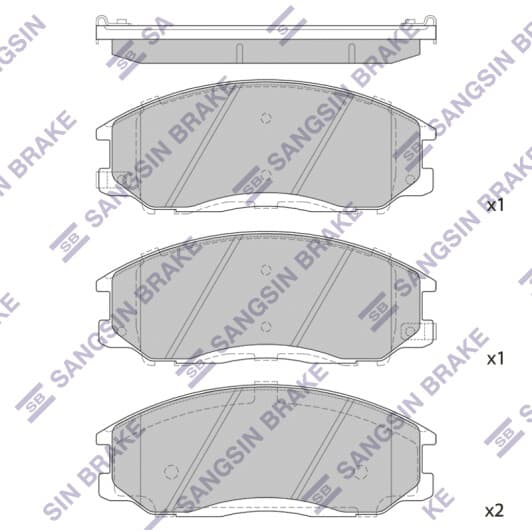SP1115 Hi-Q Тормозные колодки