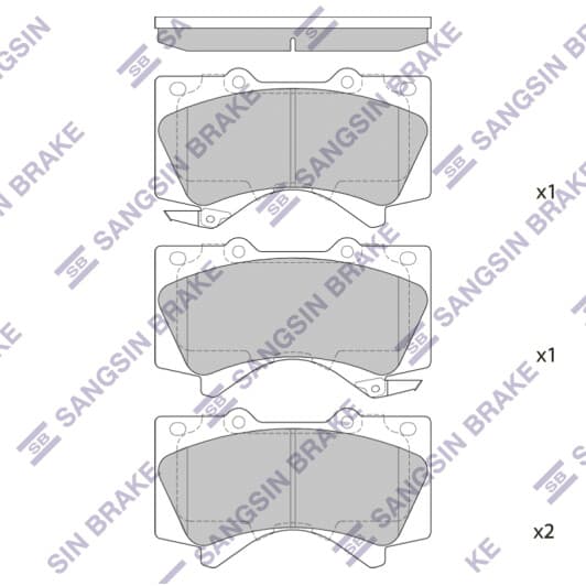 SP1381 Hi-Q Гальмівні колодки
