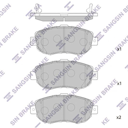 SP1386 Hi-Q Гальмівні колодки