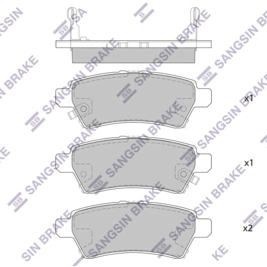 SP1477 Hi-Q Тормозные колодки для Nissan Pathfinder