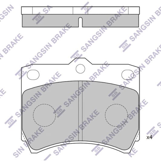 SP1073 Hi-Q Тормозные колодки