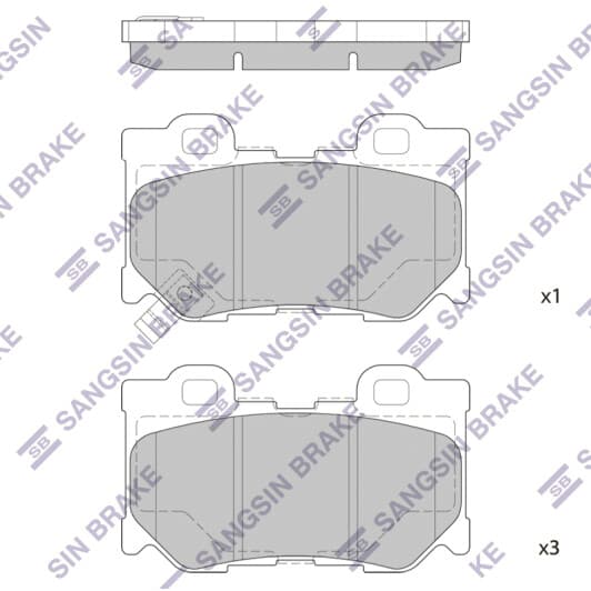 SP1472 Hi-Q Тормозные колодки