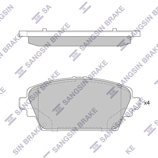 SP1582 Hi-Q Гальмівні колодки