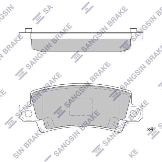 SP1503 Hi-Q Тормозные колодки для Toyota Corolla