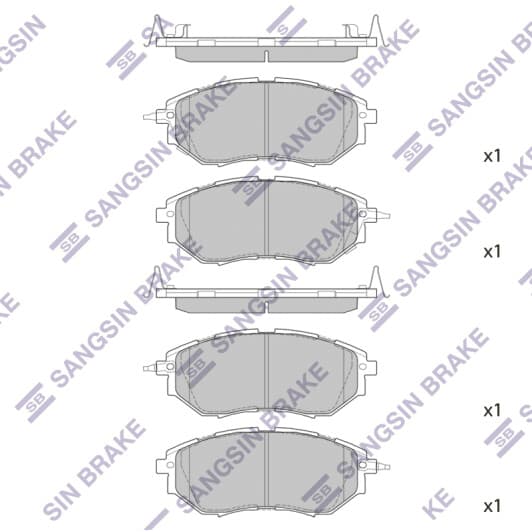SP1534 Hi-Q Тормозные колодки