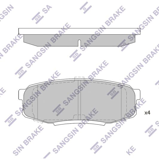 SP1382 Hi-Q Тормозные колодки