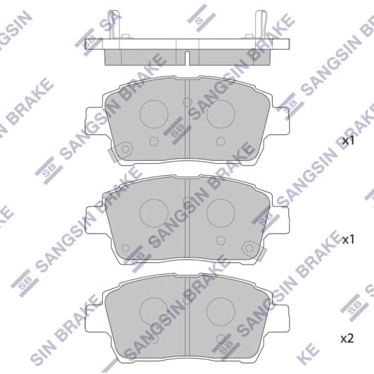 SP1232 Hi-Q Гальмівні колодки