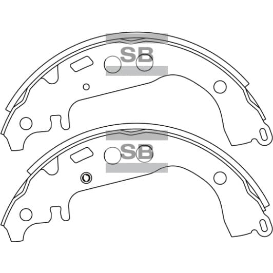 SA169 Hi-Q Колодки ручника