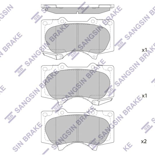 SP2033 Hi-Q Тормозные колодки