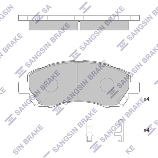 SP1228 Hi-Q Тормозные колодки