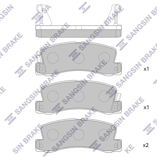 SP1208 Hi-Q Тормозные колодки