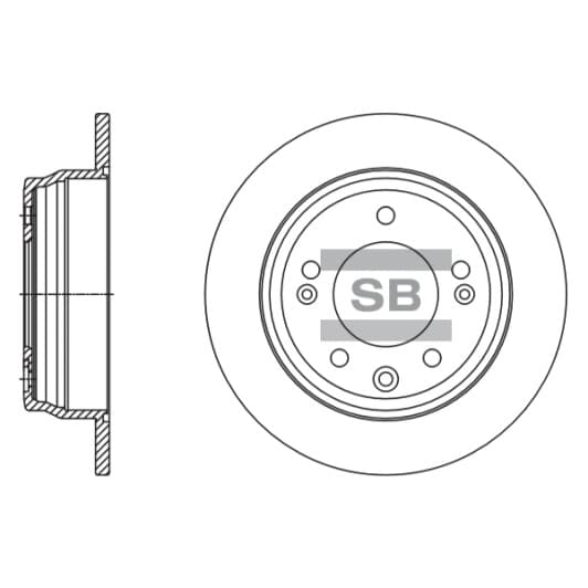 SD1136 Hi-Q Тормозной диск