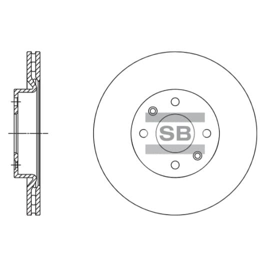 SD3061 Hi-Q Тормозной диск