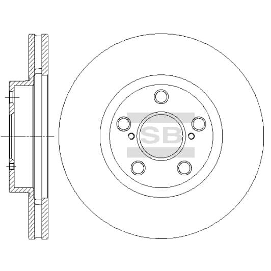 SD4049 Hi-Q Тормозной диск для Toyota Avensis