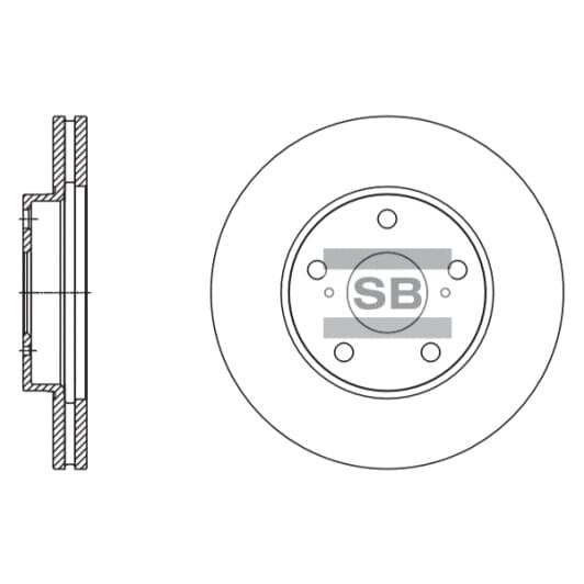 SD4078 Hi-Q Тормозной диск