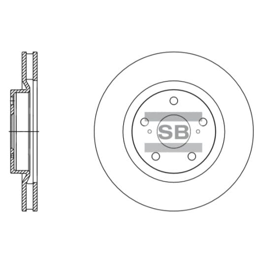 SD4082 Hi-Q Гальмівний диск