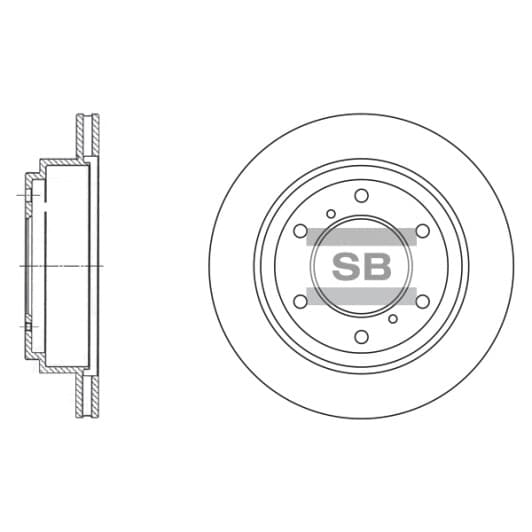 SD4307 Hi-Q Гальмівний диск для Mitsubishi Pajero