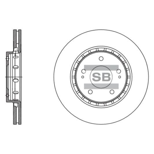 SD4329 Hi-Q Тормозной диск