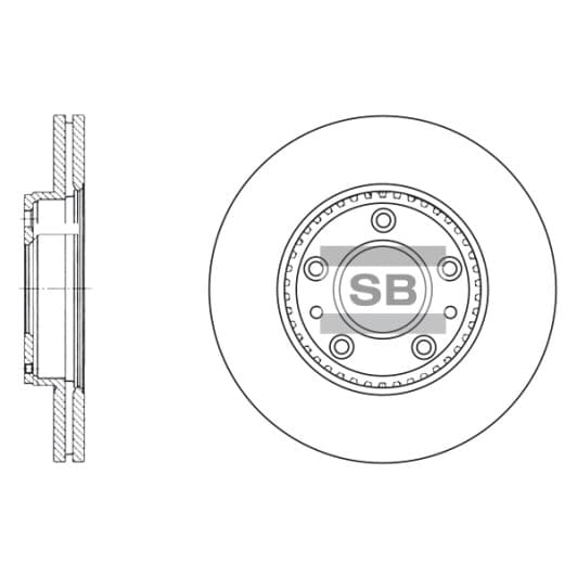 SD4406 Hi-Q Гальмівний диск для Mazda 6