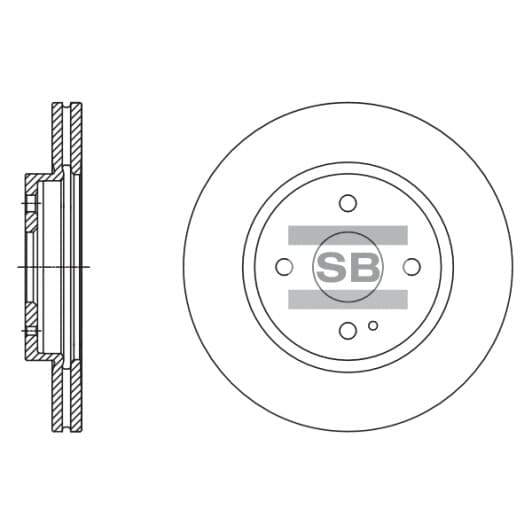 SD4418 Hi-Q Гальмівний диск