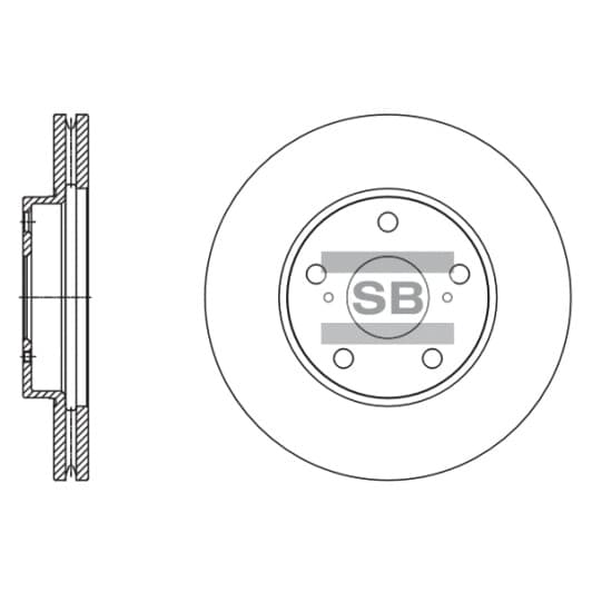 SD4607 Hi-Q Гальмівний диск