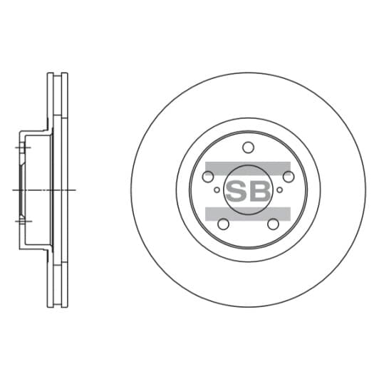 SD4702 Hi-Q Тормозной диск