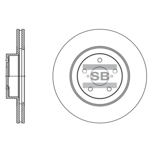 SD4703 Hi-Q Гальмівний диск