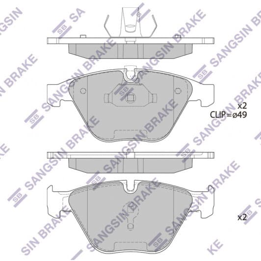 SP2210 Hi-Q Тормозные колодки