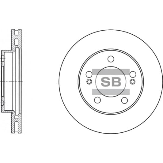 SD3024 Hi-Q Тормозной диск