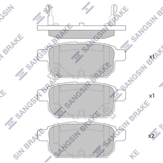 SP1634 Hi-Q Тормозные колодки