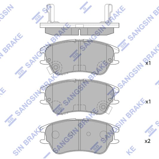 SP1149 Hi-Q Гальмівні колодки для Hyundai Atos