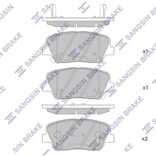 SP1424 Hi-Q Гальмівні колодки