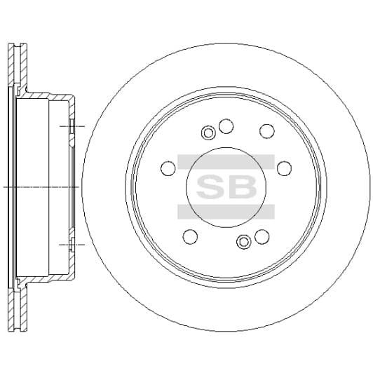 SD3043 Hi-Q Гальмівний диск