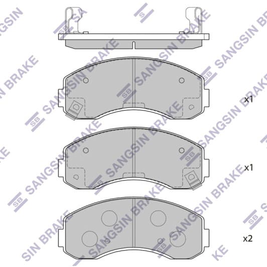 SP1056 Hi-Q Тормозные колодки