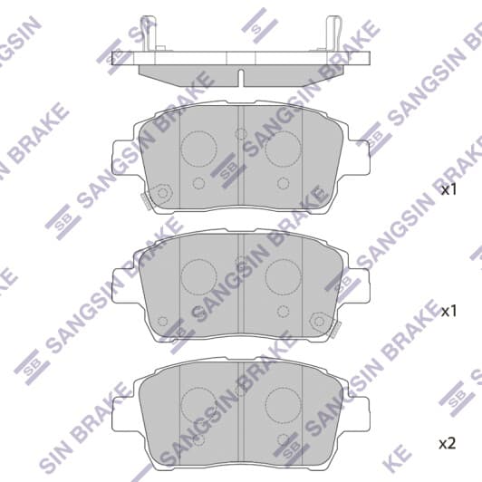 SP1244 Hi-Q Тормозные колодки