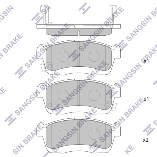 SP1550 Hi-Q Тормозные колодки