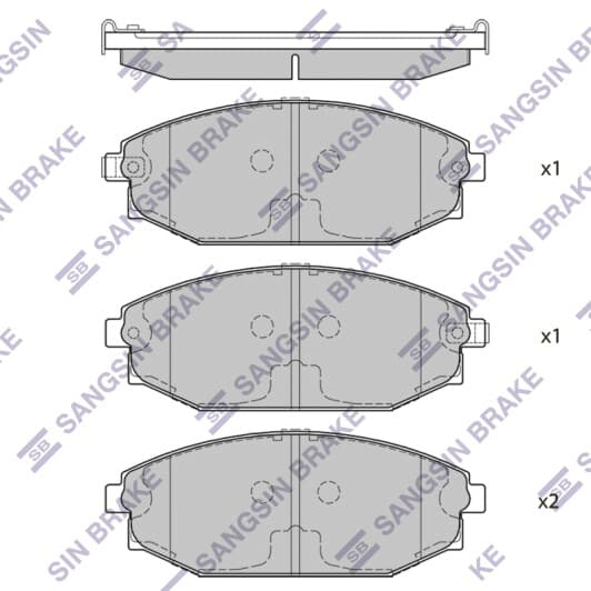 SP1053 Hi-Q Тормозные колодки для Hyundai Galloper