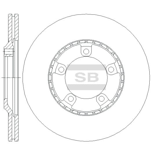 SD1034 Hi-Q Тормозной диск