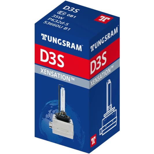 Автолампа Tungsram XENSATION D3S PK32d-5 35 W прозрачная 53660u