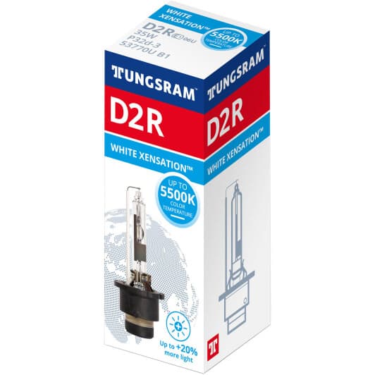 Автолампа Tungsram White Xensation D2R P32d-3 35 W прозрачная 53770U