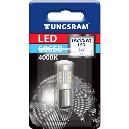 Автолампа Tungsram Miniature lamp BAY15d 3 W 60650
