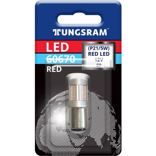 Автолампа Tungsram Miniature lamp W21W W3x16d 3 W 60720