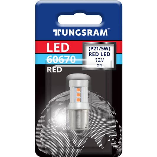 Автолампа Tungsram Miniature lamp P21/5W BAY15d 3 W 60670