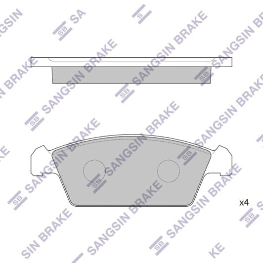 SP1050 Hi-Q Гальмівні колодки
