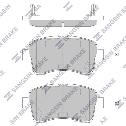 SP1633 Hi-Q Тормозные колодки для Suzuki Liana